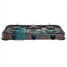 Плита настольная газовая АКСИНЬЯ КС-107 трехконфорочная,коричневый