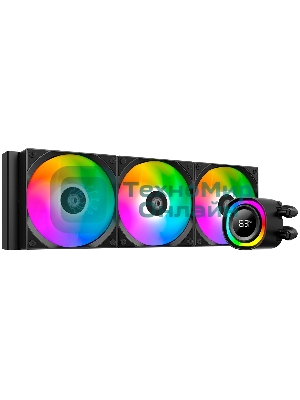Система жидкостного охлаждения ID-Cooling FX360 TD ARGB Soc-AM5/AM4/1200/1700/1851 черный 4-pin 27.2dB Al+Cu LCD 350W Ret