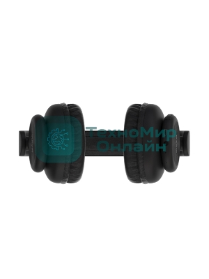 Беспроводные наушники Maxvi MHF-200BT черный, полноразмерные, Bluetooth, встроенный микрофон, до 15 ч