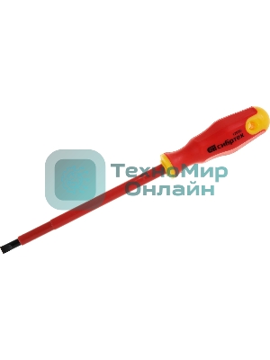 Набор отверток Сибртех диэлектрических до 1000в тестер crv двухкомпонентные рукоятки (7 шт.)