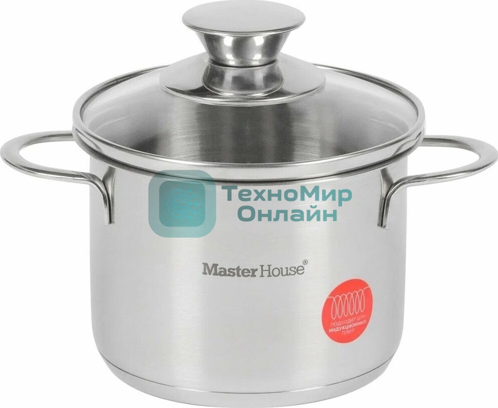 Кастрюля MASTER HOUSE Piccolo-1,0 со стеклянной крышкой 75319