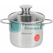 Кастрюля MASTER HOUSE Piccolo-1,0 со стеклянной крышкой 75319