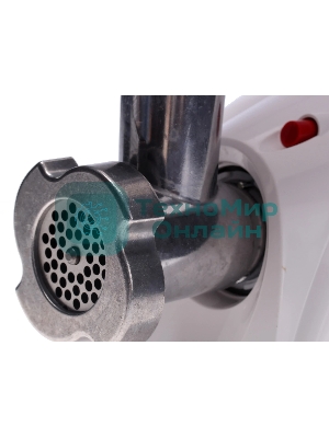 Мясорубка электрическая Аксион М31.01 белый, 1500 Вт, 1.7 кг/мин, реверс, защита от перегрузки, насадки - 4