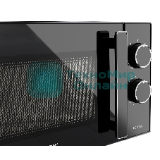 Микроволновая печь Centek CT-1560 черный, 20 л, 700 Вт, переключатели - поворотный механизм