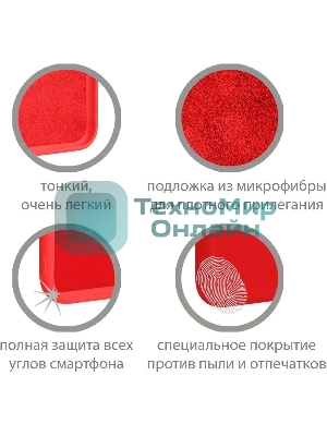 Чехол (клип-кейс) DF sOriginal-33 для Samsung Galaxy A03 Core красный