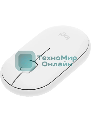 Мышь беспроводная Logitech Pebble 2 M350S белый, 4000 dpi, Bluetooth, кнопки - 3
