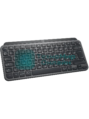 Клавиатура беспроводная Logitech MX Keys Mini (920-010501), USB, Bluetooth/Радиоканал, темно-серый/черный