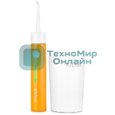 Ирригатор Kitfort КТ-2957-4 оранжевый/белый, от аккумулятора, 320 мл, 3 режима