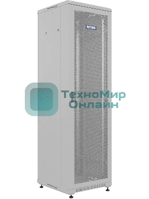 Шкаф коммутационный NTSS Премиум (NTSS-R42U6060PD) напольный 42U 600x600 мм пер. дв. перфор. металл 900 кг серый 510 мм 86 кг IP20 металл