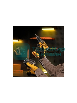 Дрель-шуруповерт Denzel CDL-18-02BM, 18 В, 2 Ач, 30 Нм, щеточный