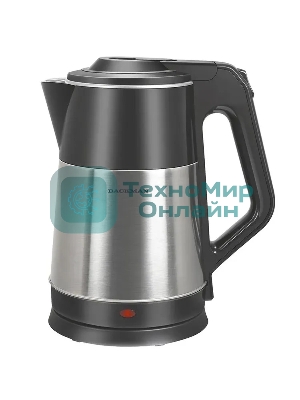 Чайник электрический BACKMAN BM-TEA 727 2,3 л, 2200 Вт, серебристый/черный