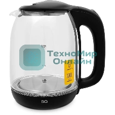 Чайник электрический BQ KT1830G, 2200Вт, 1.7л, черный
