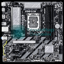 Материнская плата Gigabyte B860M D3HP, LGA 1851, Intel B860, 4xDDR5, 4xSATA, 2xM.2, 1xPCIe 5.0 x16, 2xPCIe x1, 1xHDMI, 1xDP, 1x 1Gb LAN, 3xUSB-A 3.2 Gen 1, 3xUSB-A 2.0, 1xUSB-C 3.2 Gen 1, 3x3.5 мм, 7.1, mATX