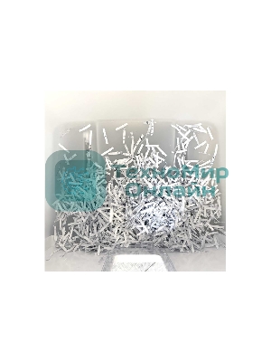 Шредер Office Kit S210N 3,9x38 белый (секр.P-4) фрагменты 16лист. 35лтр. скрепки скобы пл.карты CD