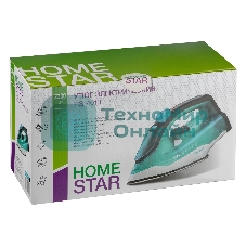 Утюг Homestar HS-4011 бирюзовый, 2200 Вт, 25 г/мин, 150 г/мин, 300 мл