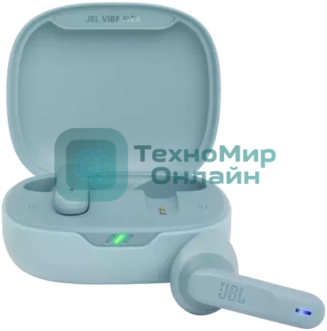Наушники TWS JBL Wave Flex мятный, вкладыши, Bluetooth, быстрая зарядка, до 8 ч