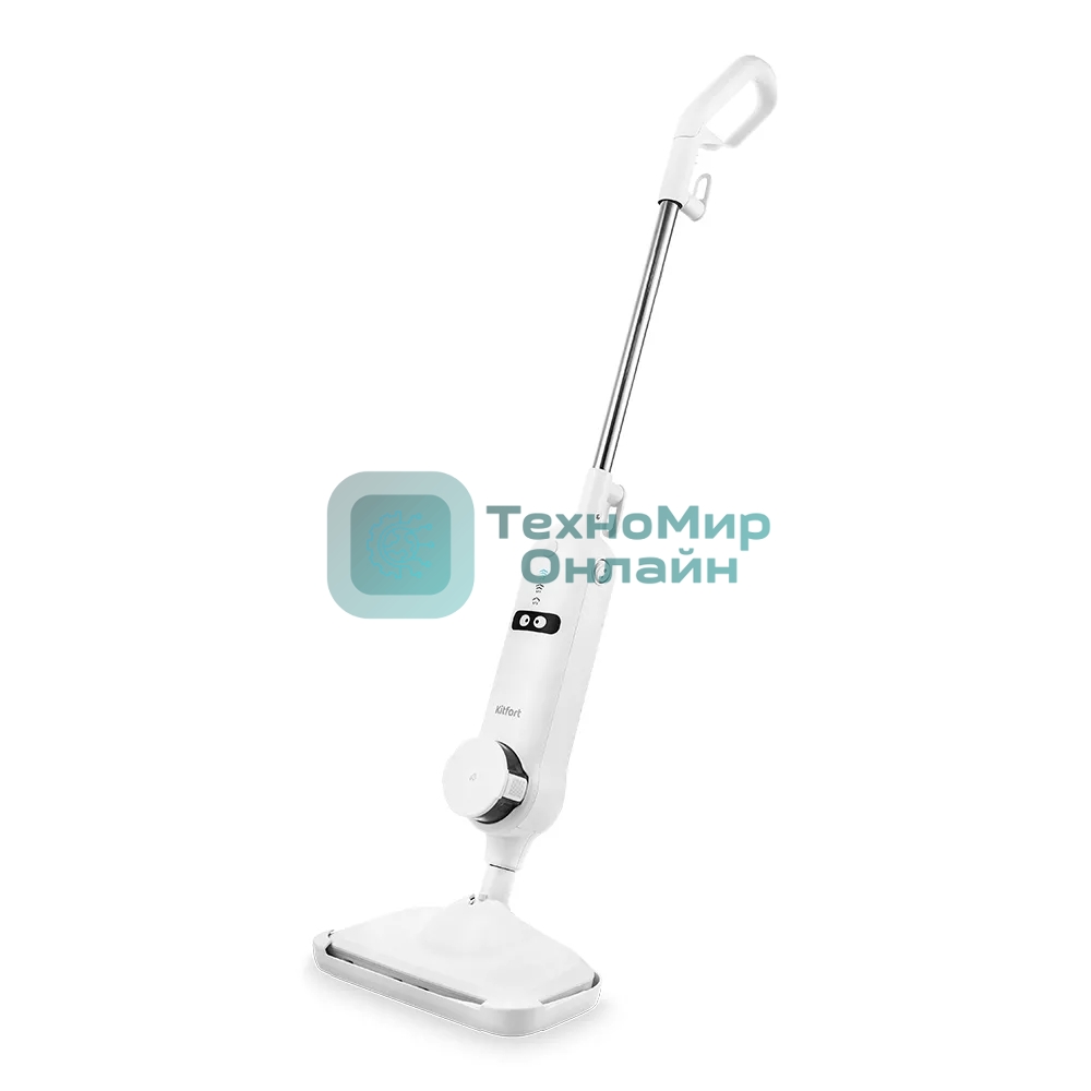 Паровая швабра KITFORT KT-1015 белый, 1300 Вт