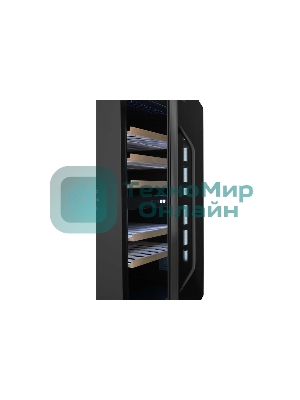 Винный шкаф встраиваемый ZÜGEL ZCWI570DB черный, 145 л, 2 отсека, 57 бут.