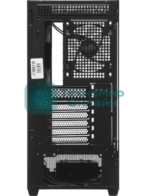 Корпус ACCORD ACC-ZA11B AR Black, Midi-Tower, чёрный, 4 x 120 мм