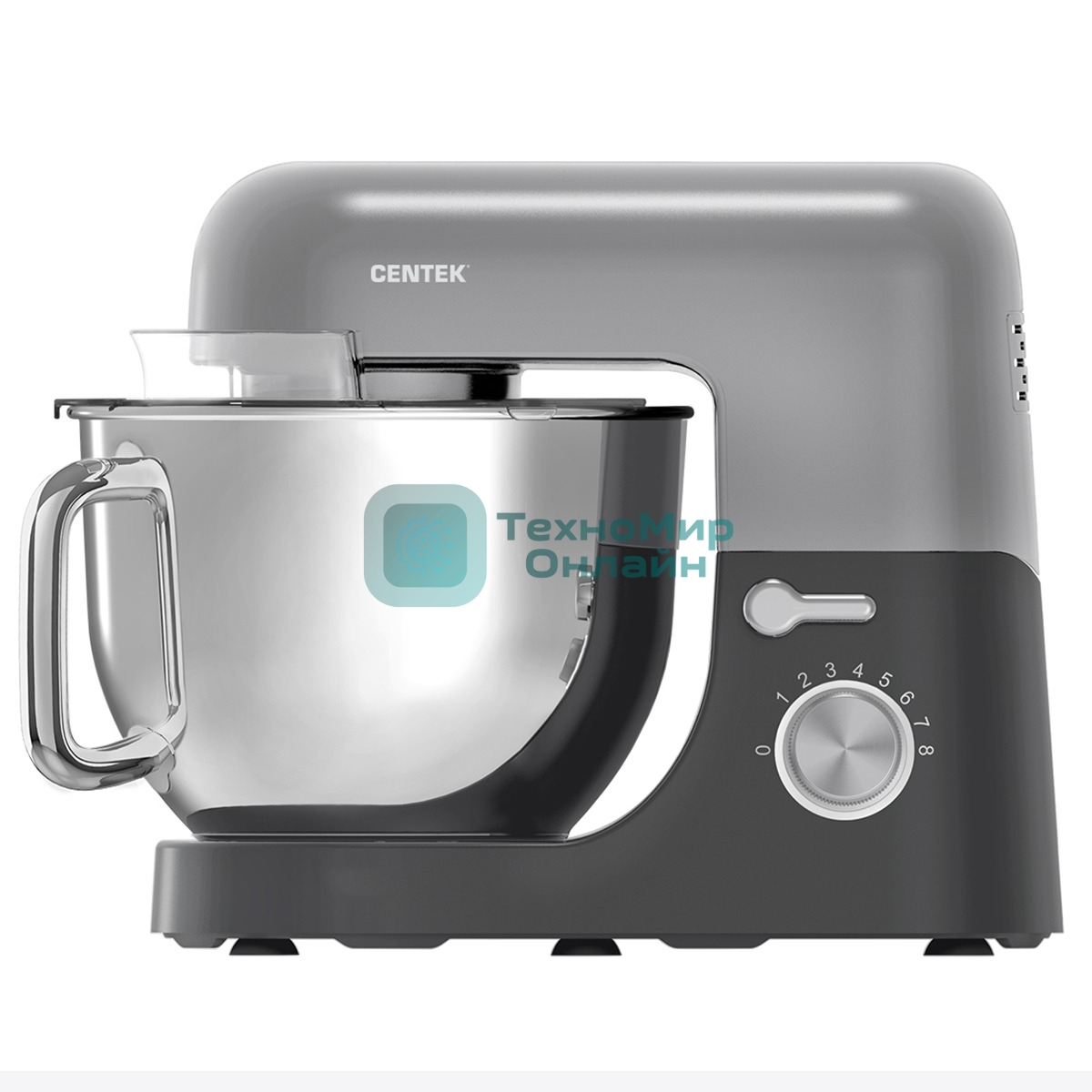 Миксер планетарный Centek CT-1151 DIJON (светл/серый)
