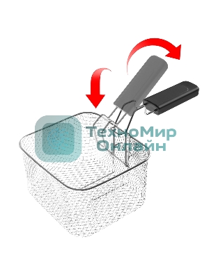 Фритюрница электрическая Tuarex AG-3501 черный/стальной, мощность 2000 Вт, сенсорное управление, объем масла 2,5 л, регулир. темп, 4 шт/уп.
