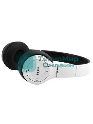 Беспроводные/проводные наушники ERGOLUX ELX-BTHP01-C01 белый, накладные, Bluetooth + проводной, до 8 ч