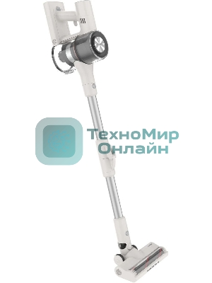 Пылесос вертикальный Vitek VT-CLS02WET бежевый, питание от аккумулятора, 180 Вт, уборка влажная/сухая, пылесборник 1 л