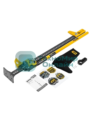 Домкрат реечный профессиональный Denzel 3,5 т, 115-1040 мм, High Jack