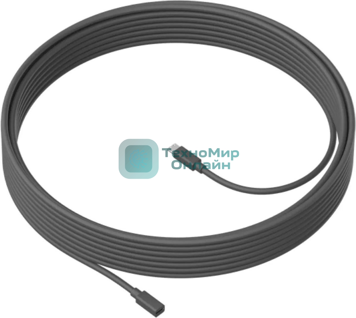 Кабель LOGITECH MeetUp 10m Mic Cable - графитовый - WW - MEETUP 10M MIC CABLE