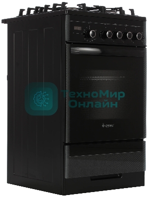 Плита газовая Gefest ПГ 5500-03 0044 черный, конфорок 4 шт, духовка 52 л, 50 см x 85 см x 58.5 см