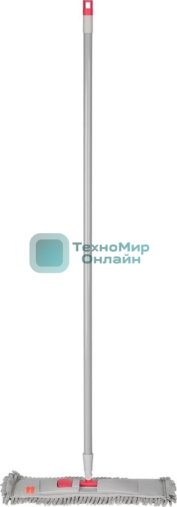 Швабра MASTER HOUSE МОРМ-4N Фабрицио с насадкой из микрофибры (серый с красным) 75447