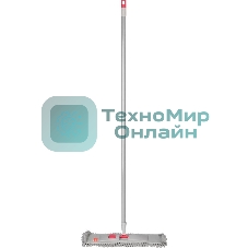 Швабра MASTER HOUSE МОРМ-4N Фабрицио с насадкой из микрофибры (серый с красным) 75447