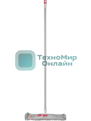 Швабра MASTER HOUSE МОРМ-4N Фабрицио с насадкой из микрофибры (серый с красным) 75447