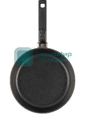 Сковорода Rondell Praline RDA-1564, 24см, съемная ручка, без крышки, коричневый