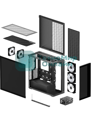 Компьютерный корпус Arctic Cooling ARCTIC Xtender (Mirror Black) арт. ACPCC00018A