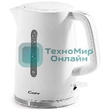 Чайник электрический Candy QA00A1M00RU 1.7л. 2200Вт белый корпус: пластик (CK-100)