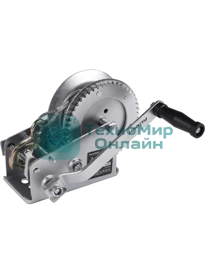 Лебедка ручная барабанная PATRIOT WH 1500B, усилие - 1500 кг, трос- 8 м