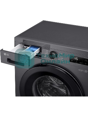 Стиральная машина LG F2Y1WS6J темно-серый, загрузка фронтальная 6,5 кг, 1200 об/мин., класс: A