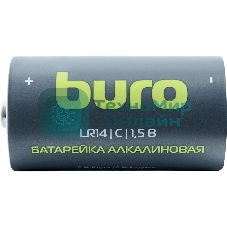 Батарея Buro Alkaline LR14 C 7500mAh (2шт) блистер, 1.5 В