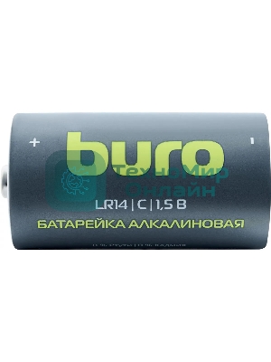Батарея Buro Alkaline LR14 C 7500mAh (2шт) блистер, 1.5 В