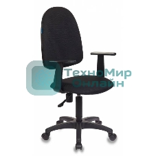 Кресло Бюрократ CH-1300/T-15-21 черный, экокожа, 120 кг, механизм качания