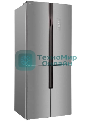 Холодильник Hansa FY418.3DFXC нержавеющая сталь трехкамерный 274/144л морозилка снизу