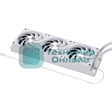 Система водяного охлаждения PcCooler DS360 Display ARGB Soc-AM5/AM4/1200/1700/1851 белый 4-pin 39.8dB Al LCD 310W Ret (DS360-WHAWXY-GL)