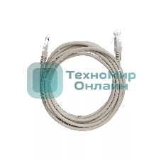 Коммутационный шнур Патч-корд литой Aopen/Qust ANP511 3M UTP cat.5е 3м серый