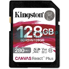 Флеш карта SDXC Kingston SDR2V6/128Gb Canvas React Plus w/o adapter 128Gb