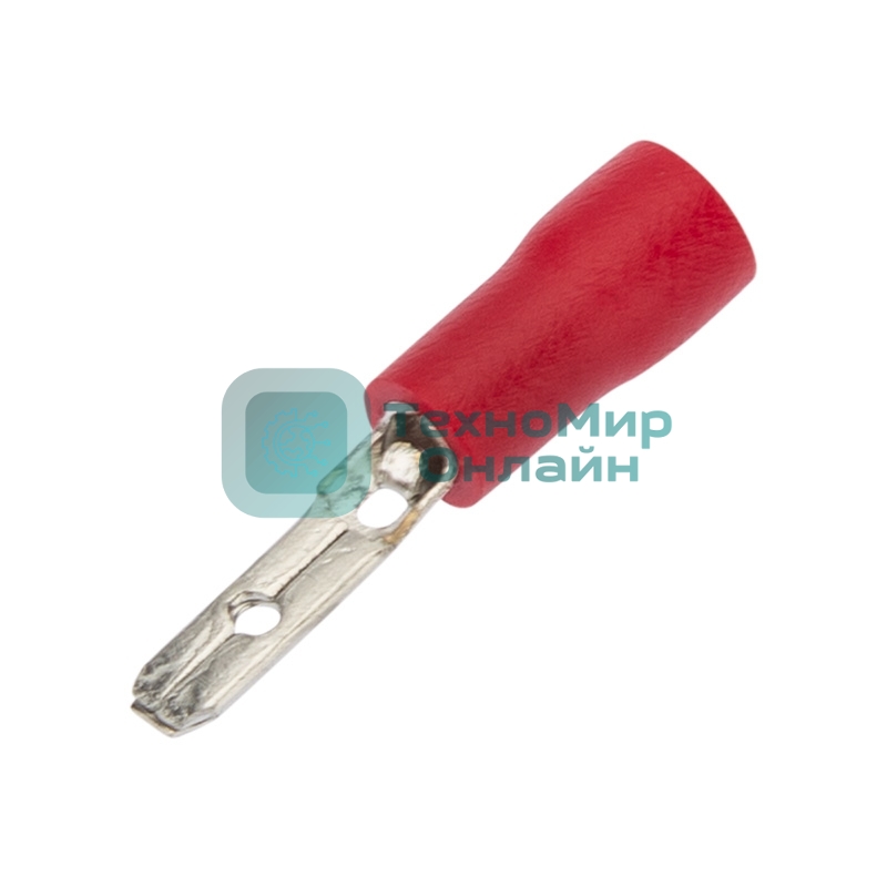 Клемма плоская REXANT изолированная РПи-п 1.5-(2.8)/РпИп 1,25-3-0,8 штекер 2.8 мм 0.5-1.5 мм² красная (10шт./уп.)