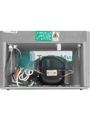 Холодильник Hyundai CC2054SL серебристый двухкамерный 120/34л морозилка снизу