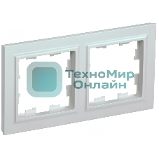 Рамка 2-местная IEK BRITE РУ-2-БрЖ жемчуг