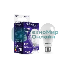 Лампа светодиодная TOKOV ELECTRIC 10 Вт А60 4000К Е27 176-264В