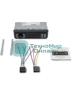Автомагнитола Digma MCP-225B, 1 DIN, Bluetooth, USB Type-A, AUX